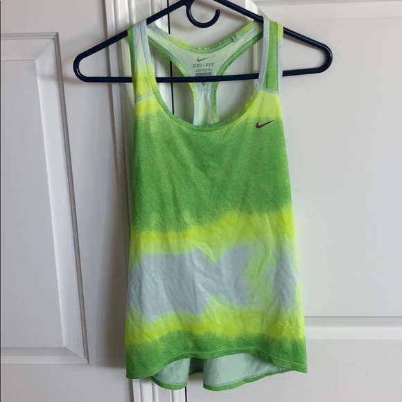 tie dye dri fit tank top